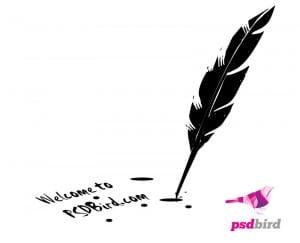 Quill pen PSD