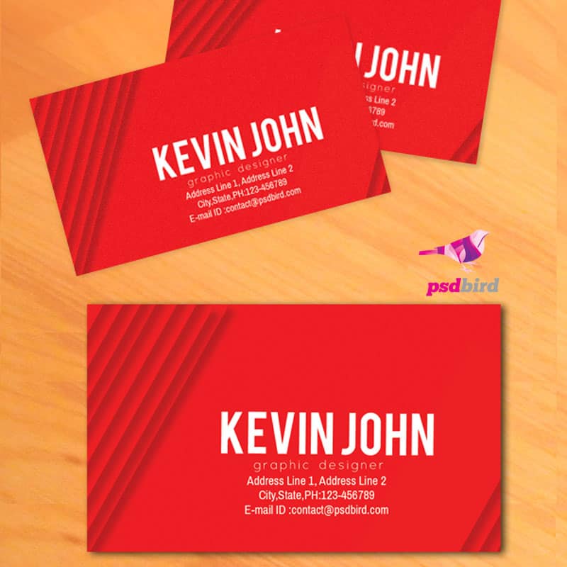 Free corporate business card PSD