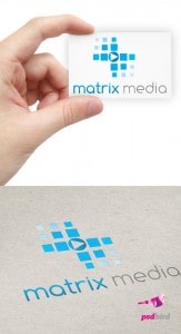 Free Matrix Media Logo Template