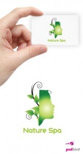 free beauty spa logo template psd