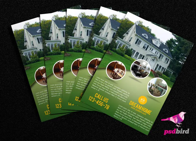 free real estate brochure psd 