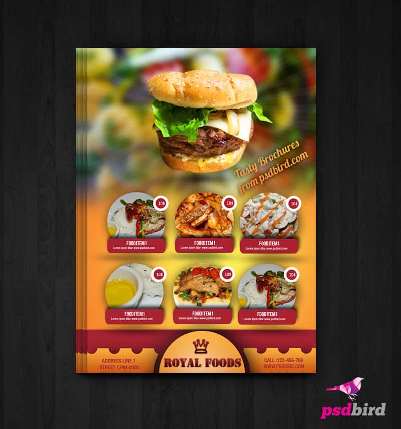 Free Hotel Menu Card Flyer Psd