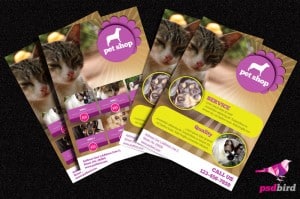 Free Pets & Animals Shop Brochure
