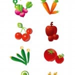 free fruit & vegetable social media icons
