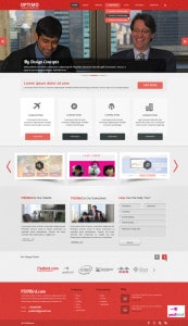 optimo - free web template psdbird.com