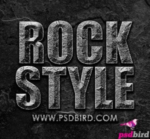 Free Photoshop Stone - Rock Layer Style PSD & .ASL