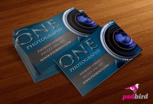 free business card templates for photographers PSD