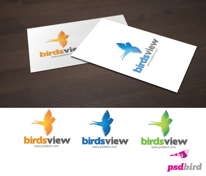 Free Bird Logo Template PSD