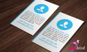 Free Modern Flat Business Card Template PSD