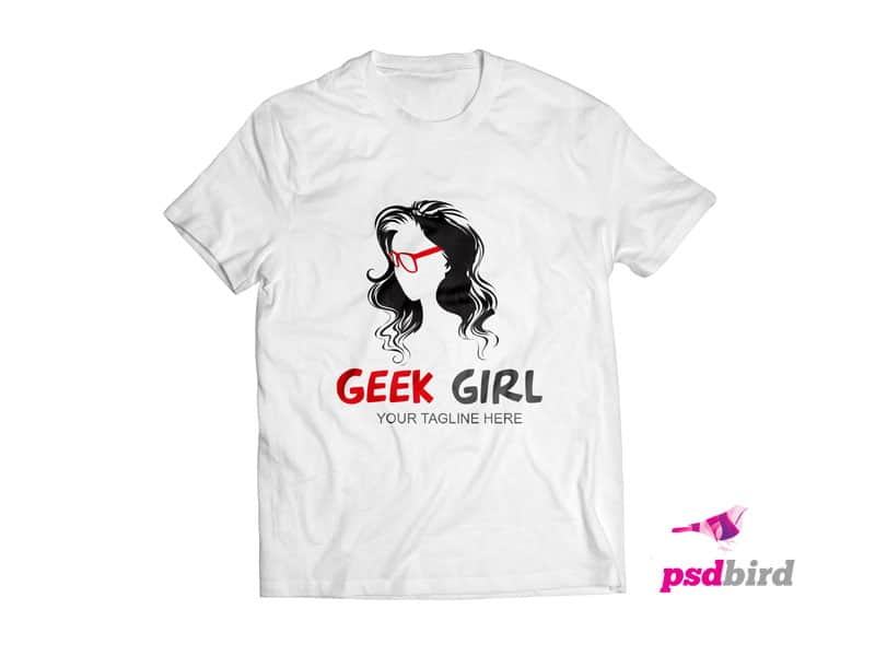 Free Geek - Nerd -Girl Logo Template