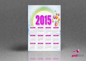Free Calendar 2015 PSD download