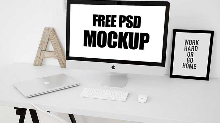 Free Workspace Mockup Templates PSD