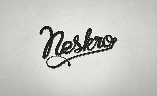 Neskro - Lettering - (project remained in the drawers) by 30 Dirty Fingers