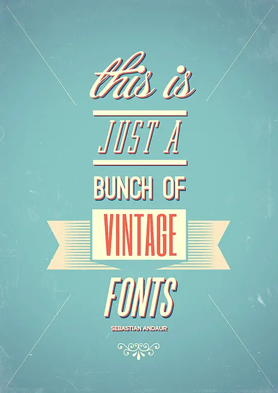 Vintage Fonts by Sebastián Andaur