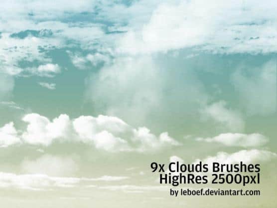 Leboef Nine High-Resolution Cloud Brushes