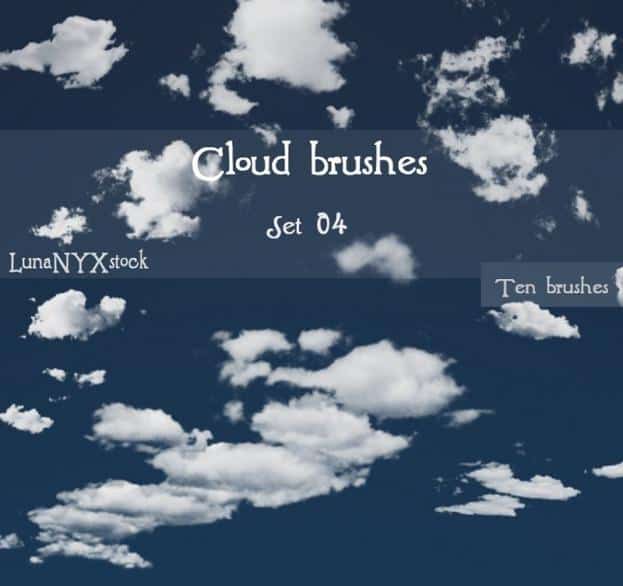 LunaNYXstock Photoshop Cloud Brushes