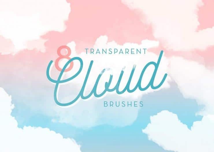 Eight Photoshop Transparent Cloud Brushes