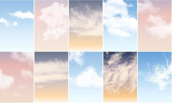 Photoshop Cloud Brushes and Sky Actions