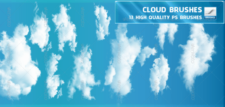 13 Photoshop High-Quality Cloud Brushes