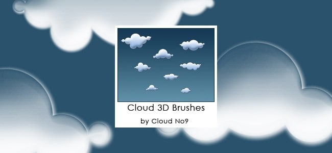 3D Photoshop Cloud Brushes by Cloud No9