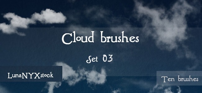 Cloud Brushes by LunaNYXstock (Set 03)