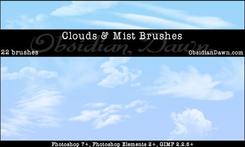 Photoshop Mist Cloud Brushes by redheadstock
