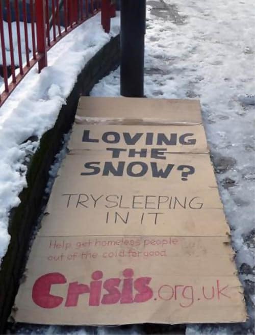 Snow Bed (Crisis.org.uk)