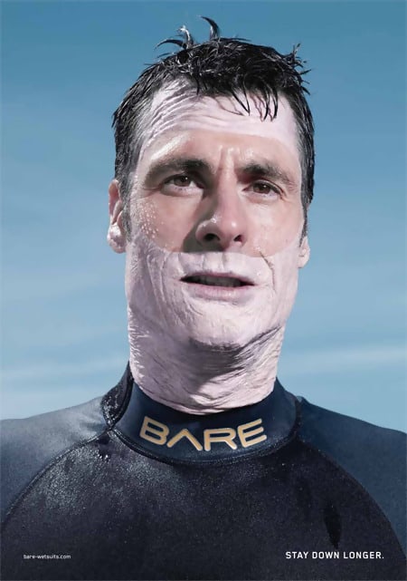 Bare Wetsuit Advertisement Design Ideas  