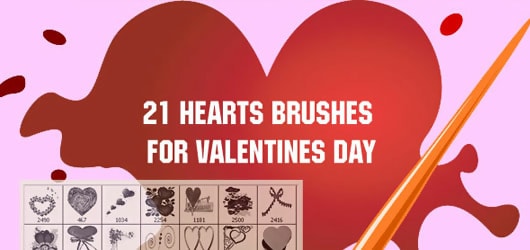 2010 Valentine PS Brushes by Fiftyfivepixels