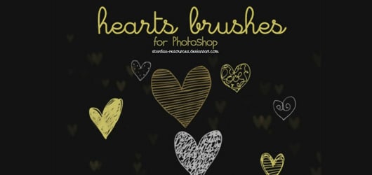 Heart Scatter Brush Photoshop
