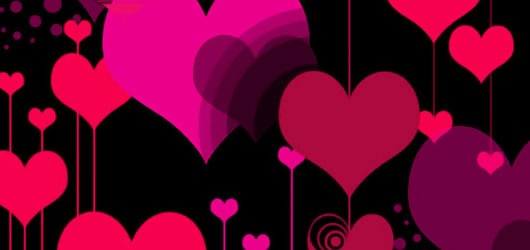 Vector Style Heart Brush Set