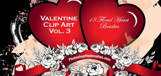 Valentine Photoshop Scatter Brushes Vol. 3