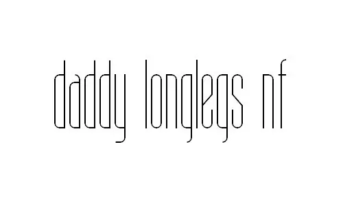 Daddy Longlegs NF Skinny Font