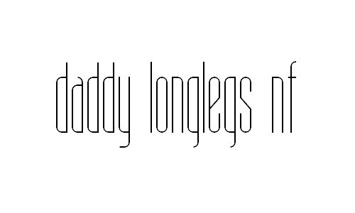 Daddy Longlegs NF Skinny Font