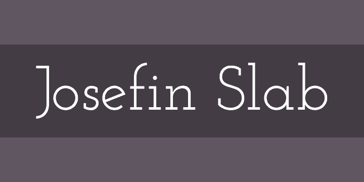 Josefin Slab Thin Font