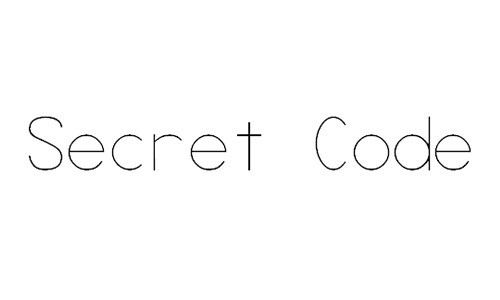 Secret Code Font