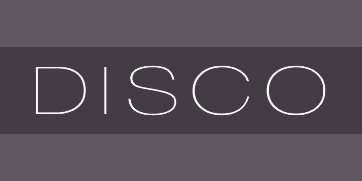 Disco Thin Font