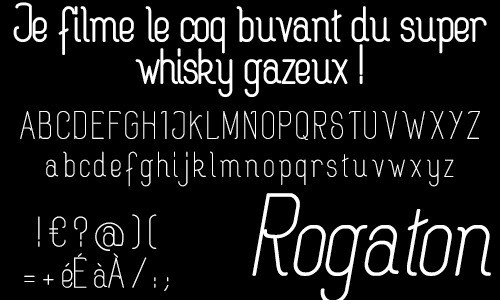 Rogaton Long Thin Font