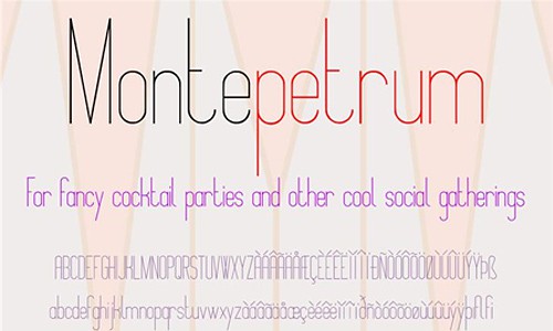 Montepetrum Slim Font Family