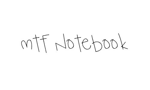 MTF Notebook Thin Font