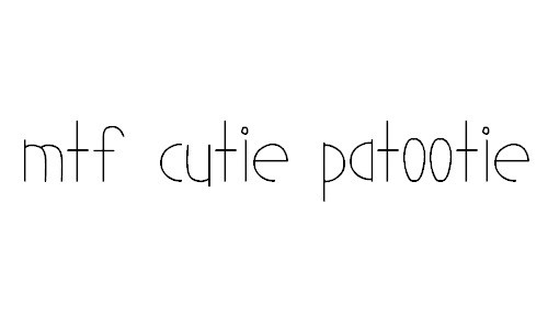 MTF Cutie Patootie Font