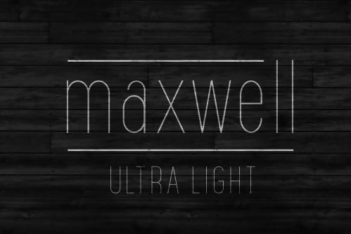 Maxwell Sans UltraLight Narrow Font