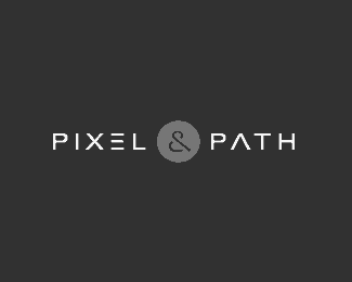 Pixel & Path Logo with Ampersand