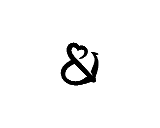 Ampersand Anchor & Heart Logo