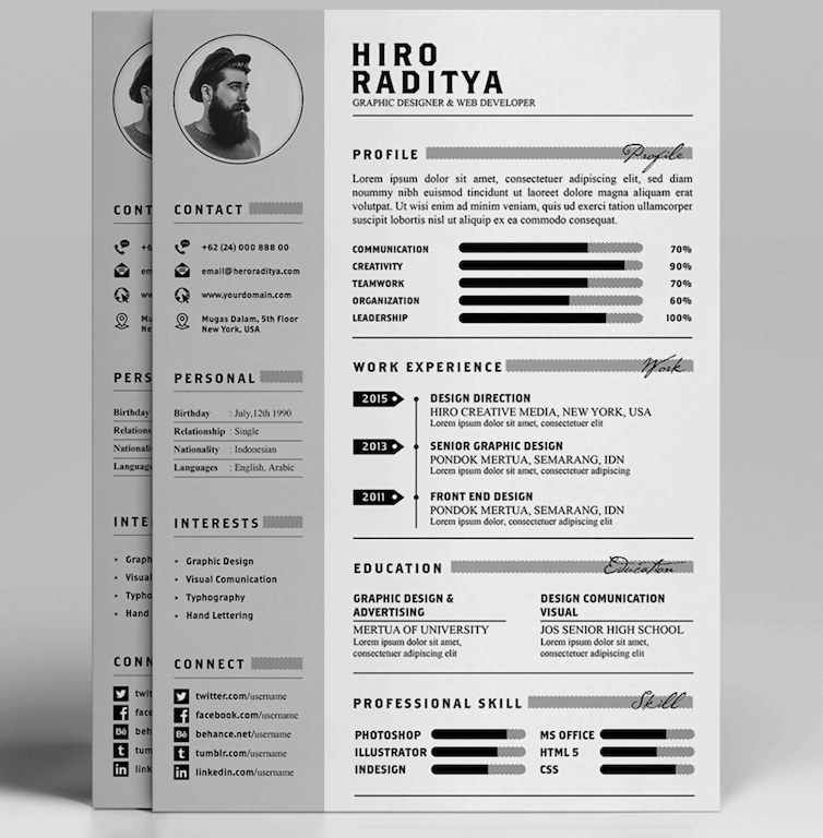 Resume, Letter, and Portfolio Template