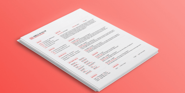 Adobe Photoshop Resume Template