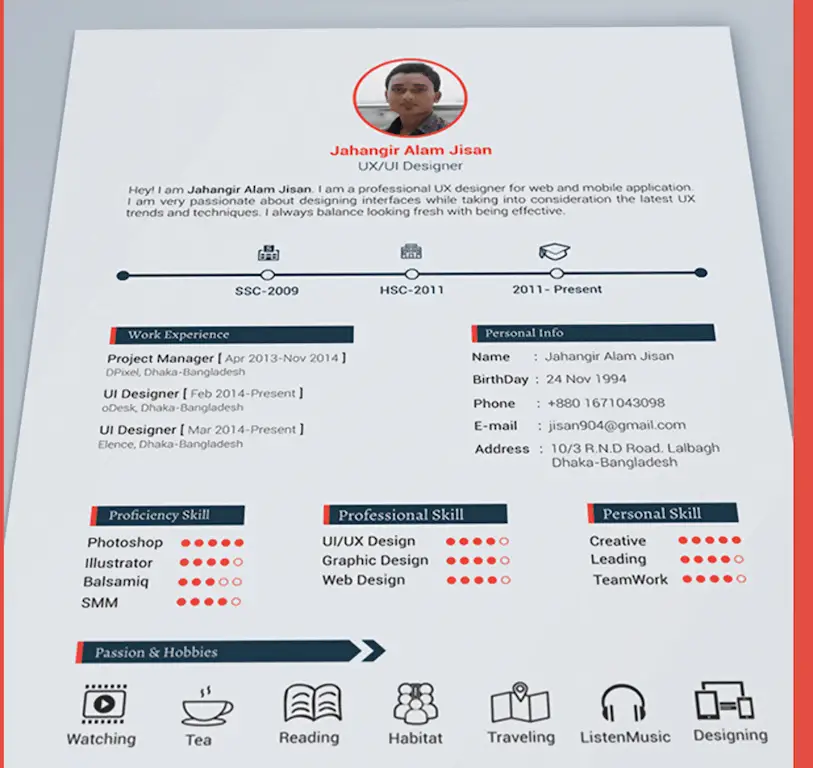 3-Page Resume Template