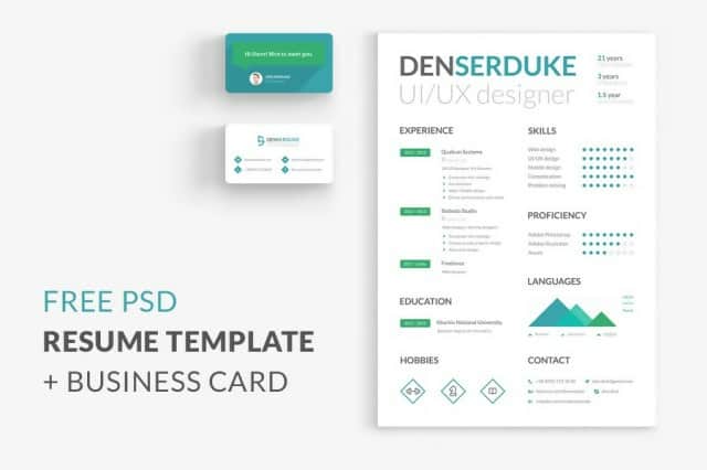 Clean and Creative Bio-Data in PSD