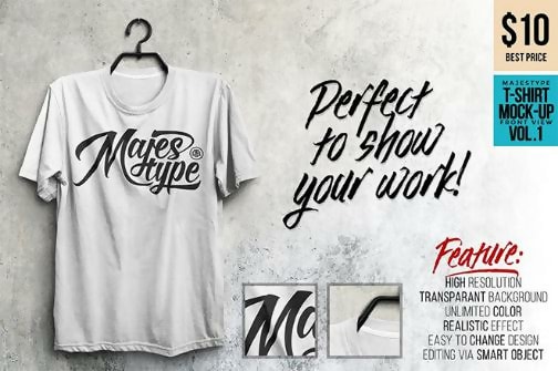 MJT Realistic T-Shirt Mock-Up