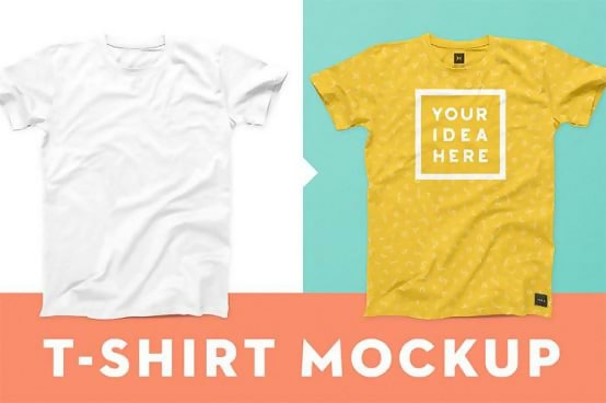 T-Shirt Mockup Template PSD